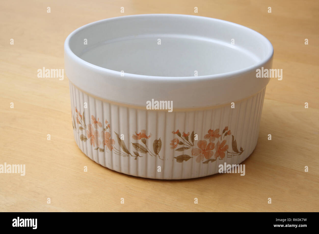 Ceramic Souffle Dish Stock Photo Alamy