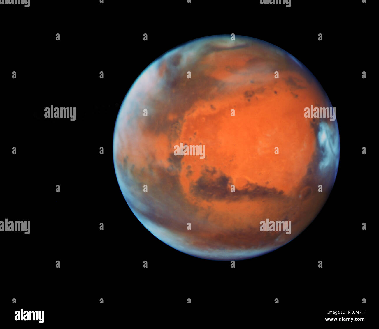Early image of Mars taken by the Hubble telescope Stock Photo Alamy