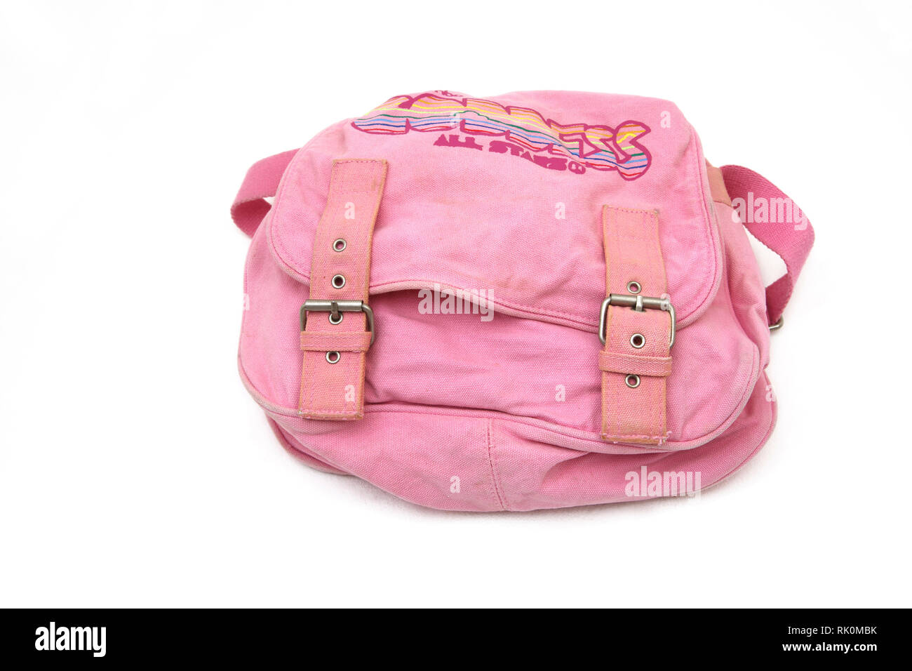 Pink Goddess All Stars Satchel Bag with Magnetic clasps Stock Photo