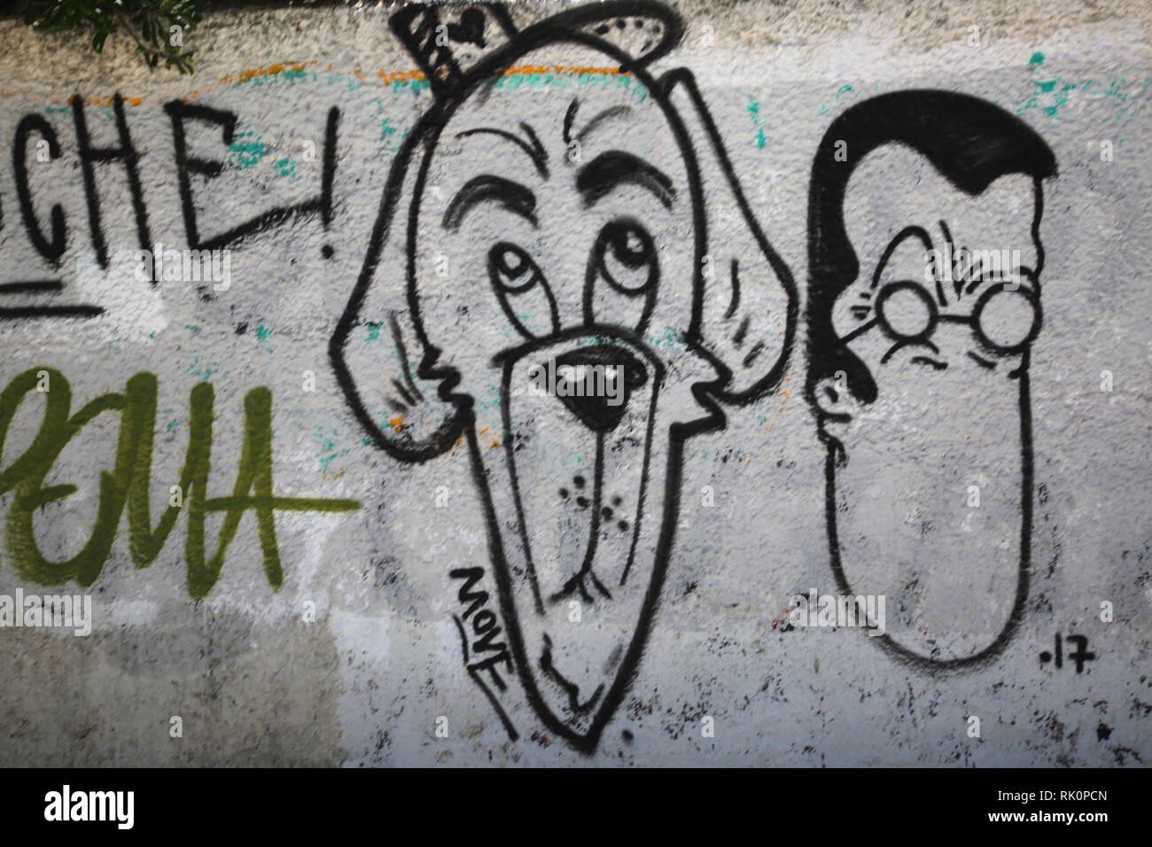 Athens Greece Graffiti on Wall near the Acropolis Stock Photo Alamy