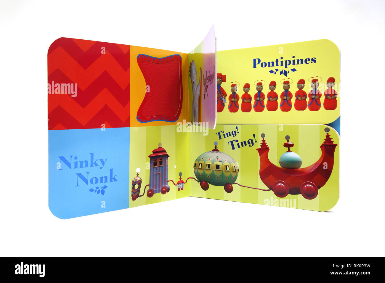 A Touch and Feel Flip Flap Book In the Night Garden Stock Photo