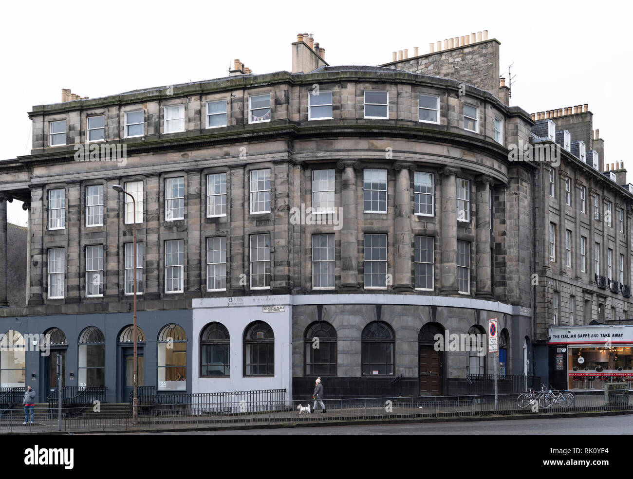 Edinburgh, Scotland, UK. 8 Feb 2018. Old former bank building on