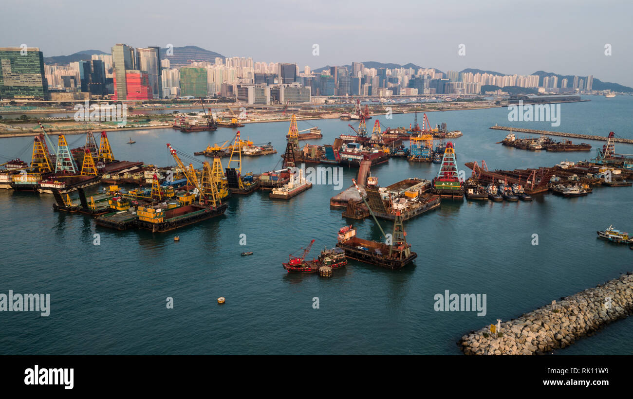 Land reclamation in hong kong hi-res stock photography and images - Alamy