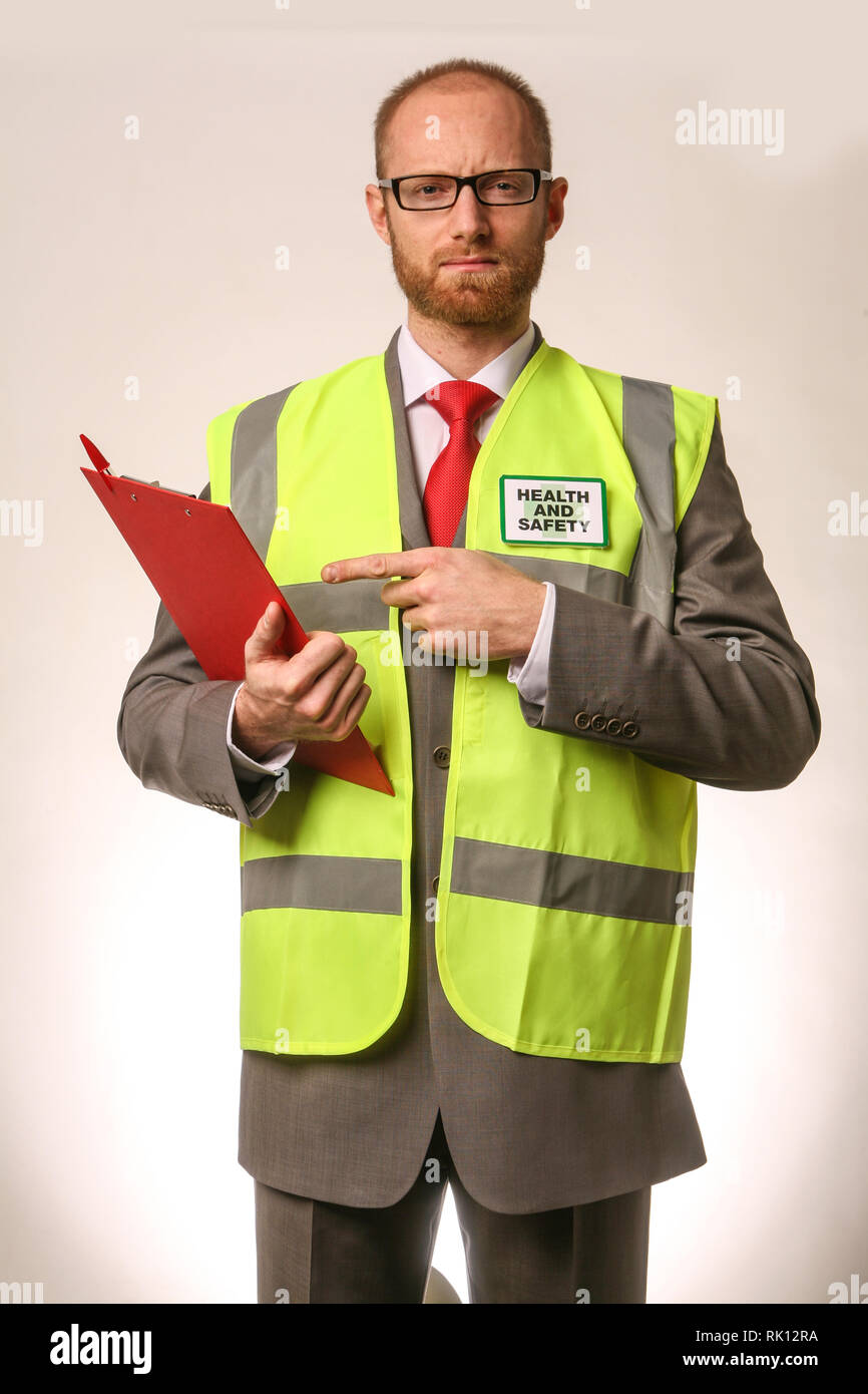 Health and safety officer Stock Photo Alamy