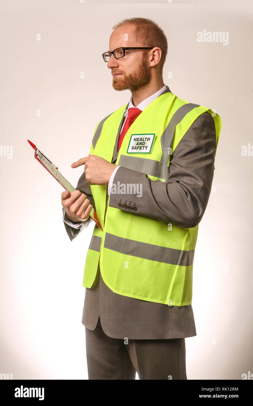 Health and safety officer Stock Photo Alamy