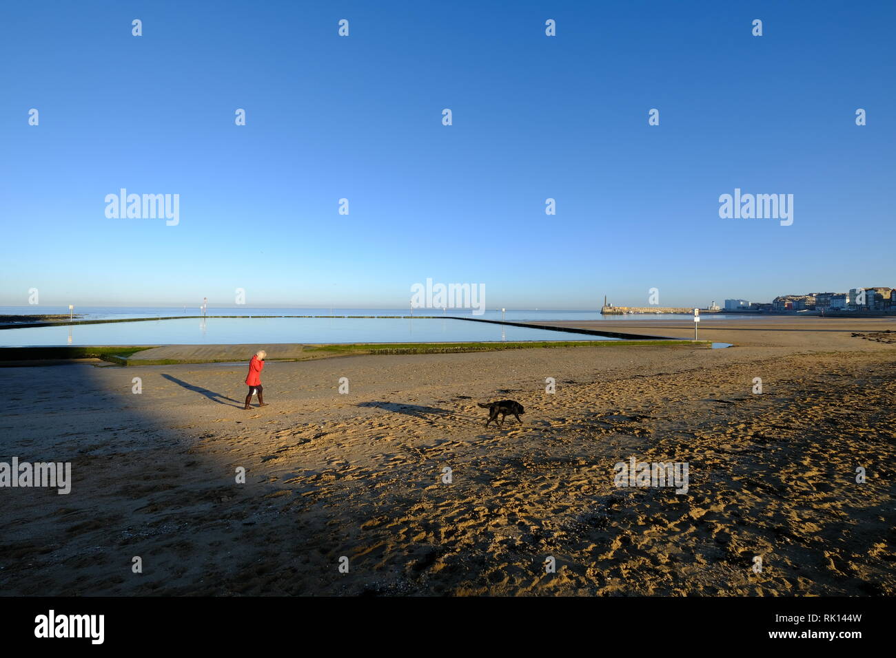 Walpole Bay Tidal Pool Margate Southeast Coast Kent Stock Photo