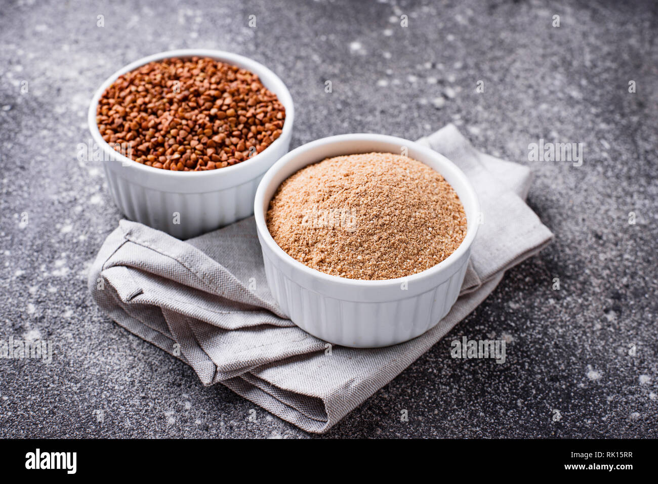 Gluten free buckwheat flour Stock Photo Alamy