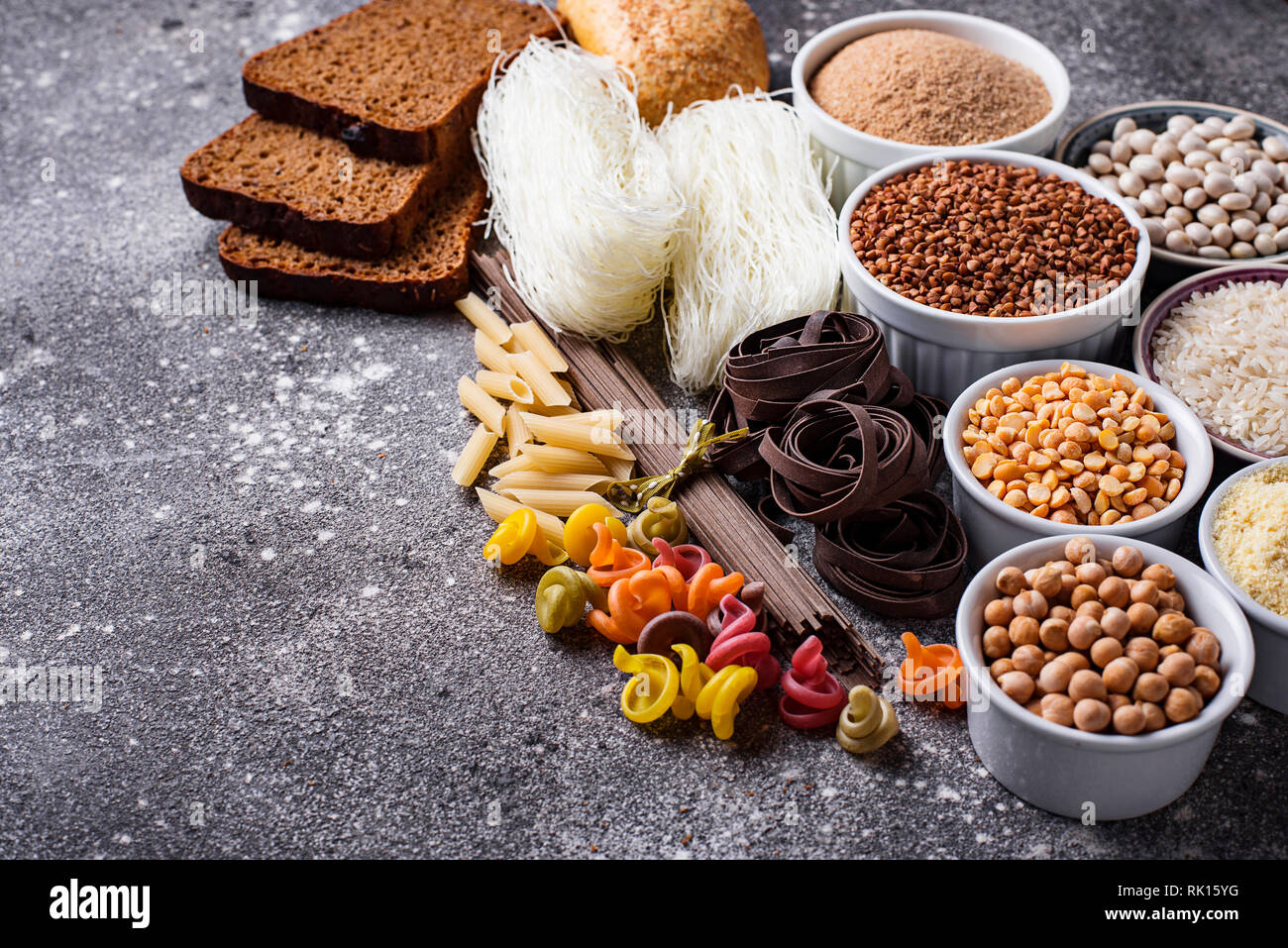 Set of gluten free products Stock Photo