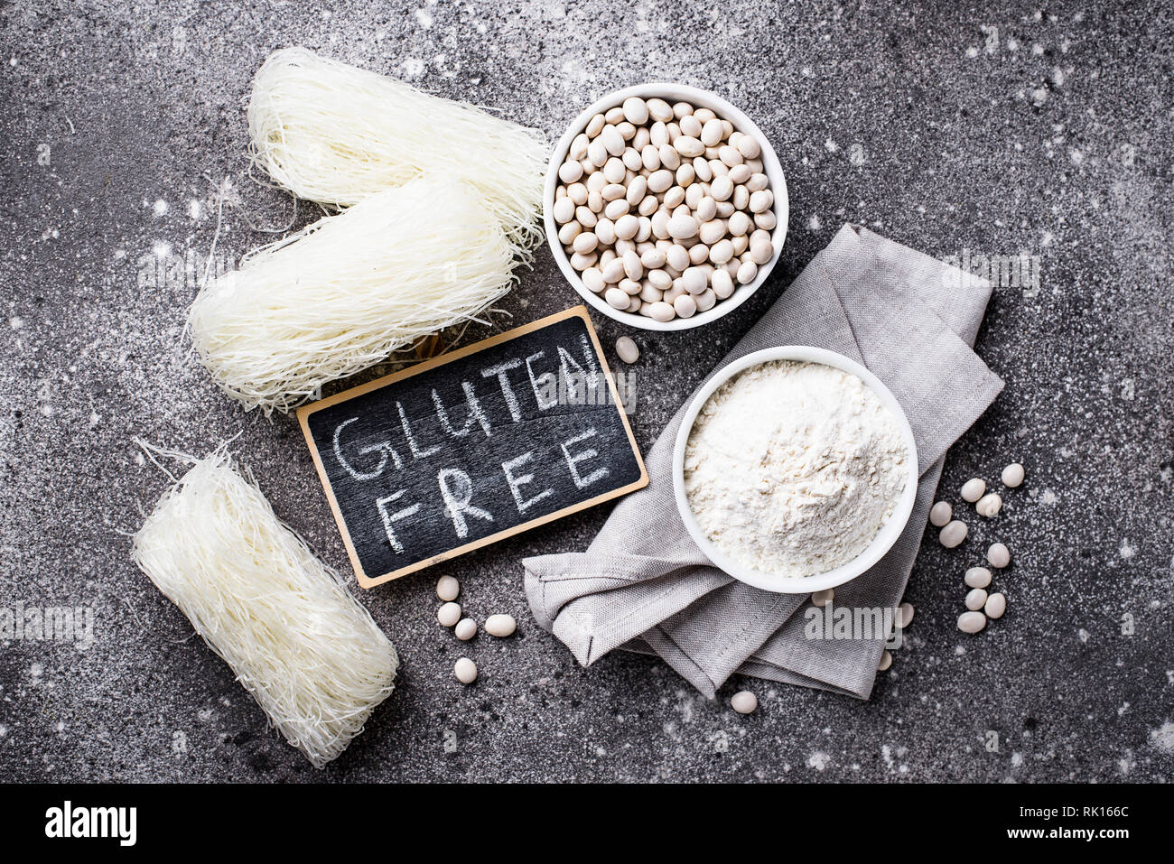 Gluten free bean flour, and noodle Stock Photo Alamy