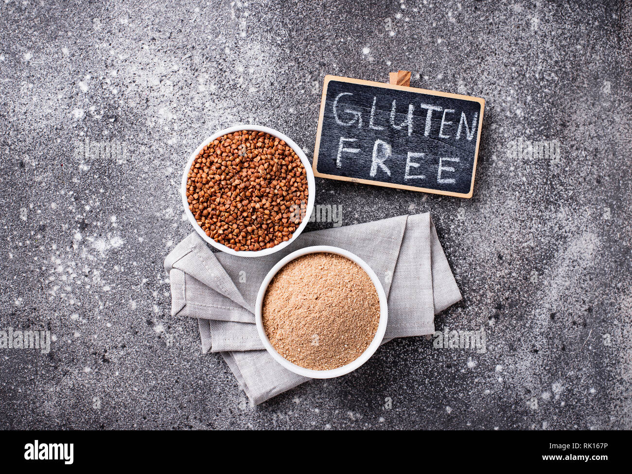 Gluten free buckwheat flour Stock Photo Alamy