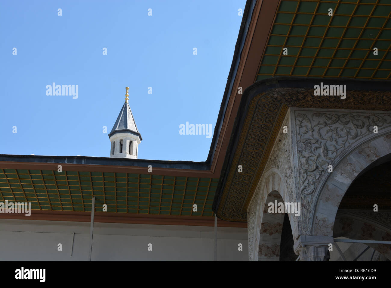 Roof Example of Ottoman Turkish architecture in Istanbul Stock Photo