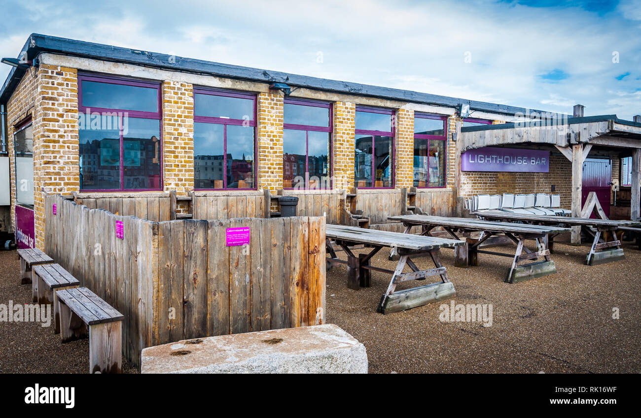 The Lighthouse Bar Margate A Seaside Town On The Coast Of Kent