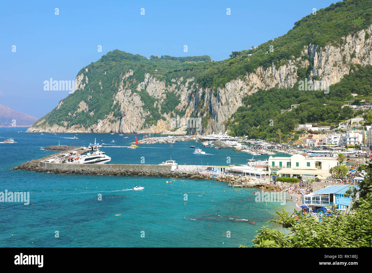 Capri Weather Boat beautiful sea in capri hi-res stock photography and images - Alamy