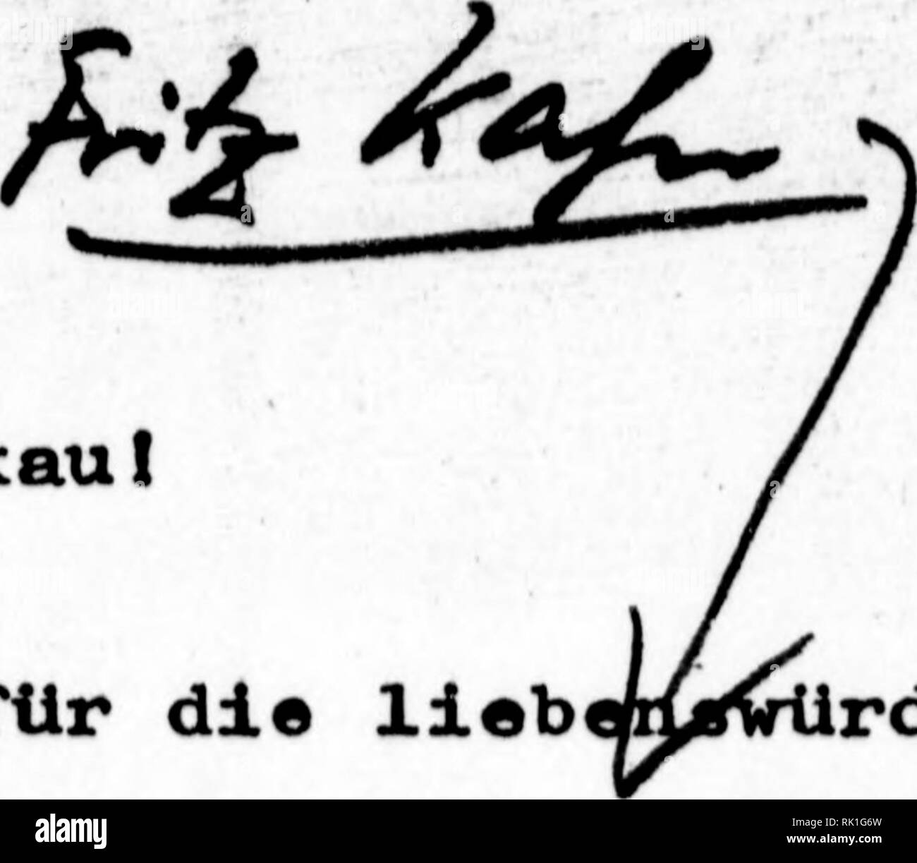 . Arthur and Fritz Kahn Collection 1889-1932. Kahn, Fritz 1888-1968; Kahn, Arthur David 1850-1928; Natural history illustrators; Natural history. I •I 1 Dr. med. Margret Gügel-Frank ] &lt; I L ( 7750 Konstanz, den 2? • 616? Alter Wall 2 • Telefon Stm (63777). 2 8. Juni r367 Sehr geehrter Herr Berkaul Haben Sie vielen Dank für die lieb gezeichneten Werkes **^er menschlic rdlge übersendiing des aus- ' sowie für den neuen Droemer Knaur Katalog^der für meine Besprechungen allerlei Intres- santes enthält« Doch zunächst zu obigem Band«Sehr gerne habe Ich Ihren Wünschen entsprochen luid lege Ihnen me Stock Photo
