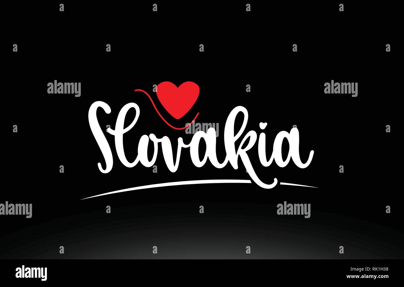 Slovakia country shape word hi-res stock photography and images - Alamy