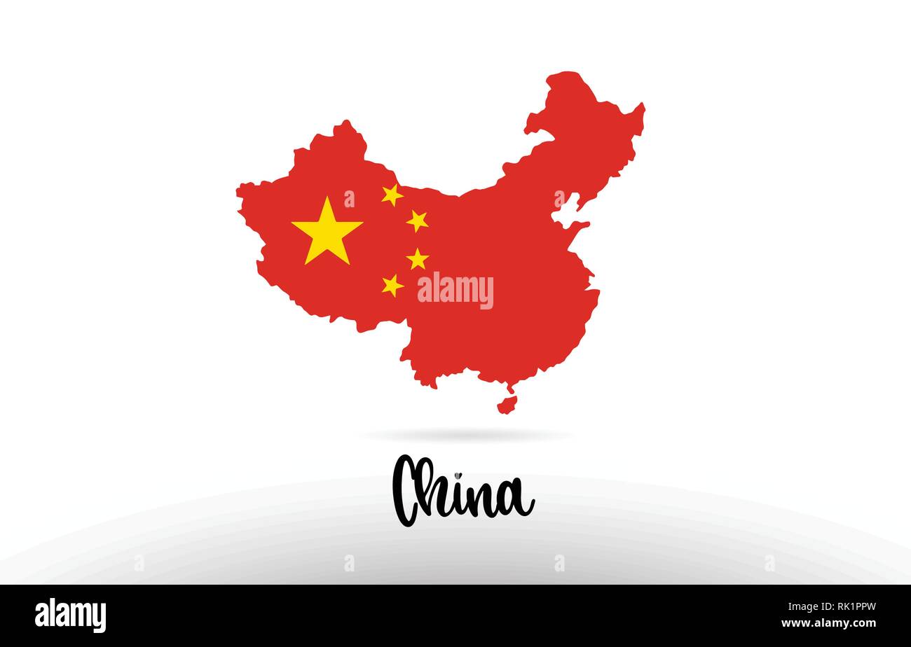 China flag map