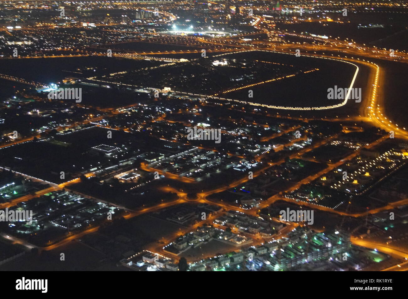 Burj Khalifa - Dubai - Amazing view - At the top - United Arab Emirates Stock Photo