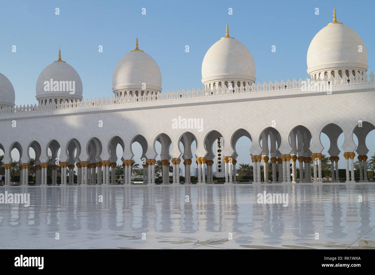 The Sheik Zayed Grand Mosque - Abu Dhabi Stock Photo