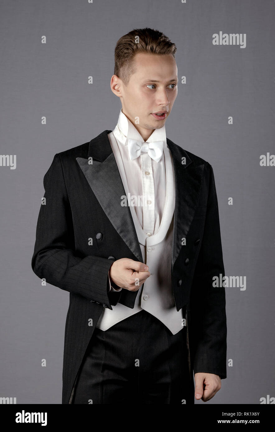 Portrait actor suit vest hi-res stock photography and images - Alamy