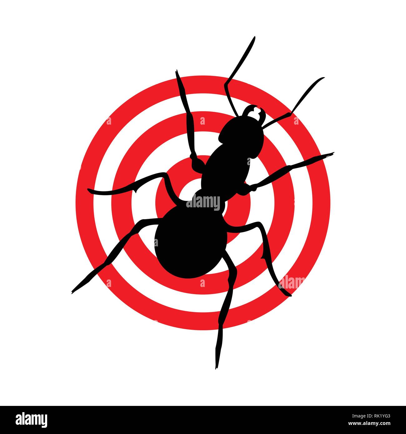 Ant protection concept . Insect control vector illustration Stock Vector