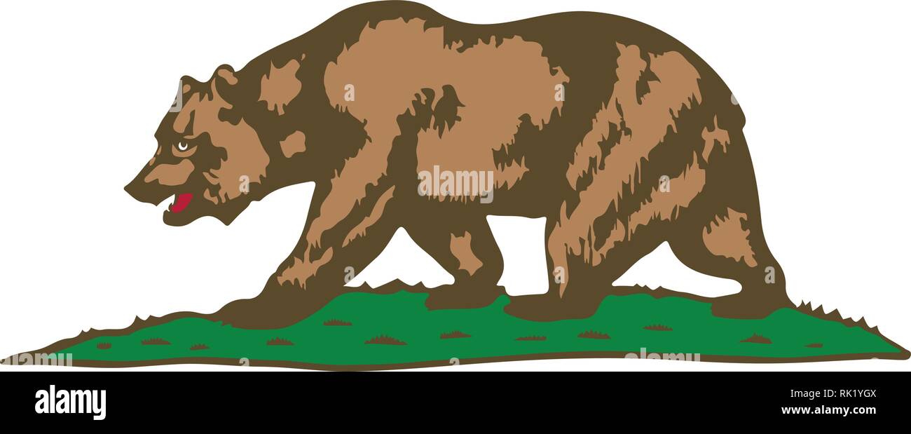 Vector California State coat of arms. Californian Bear Stock Vector ...