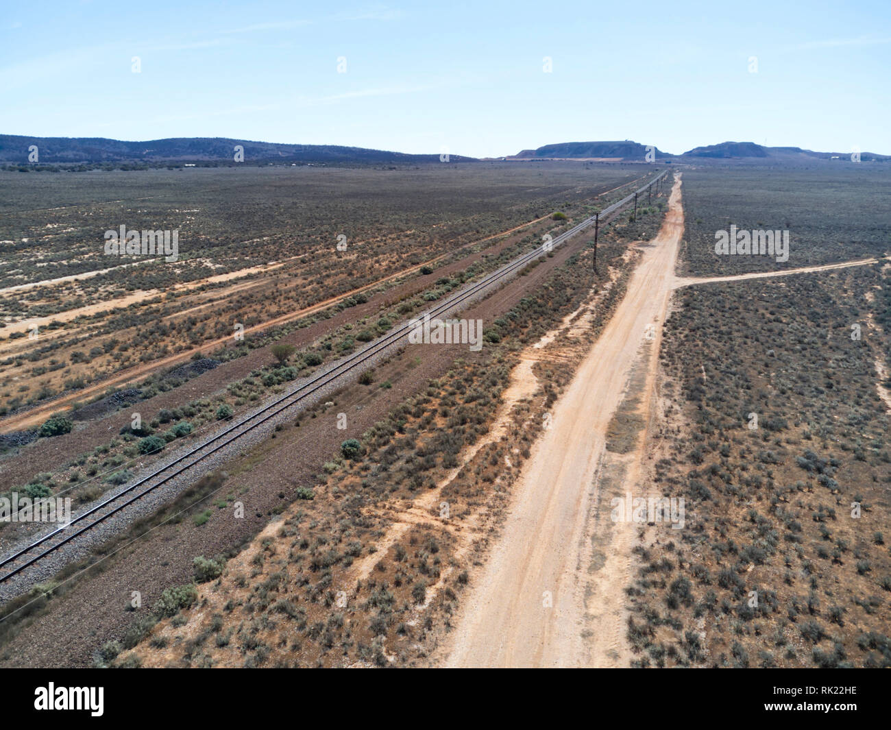 Whyalla to Iron Nob South Australia railway line dedicated to carrying
