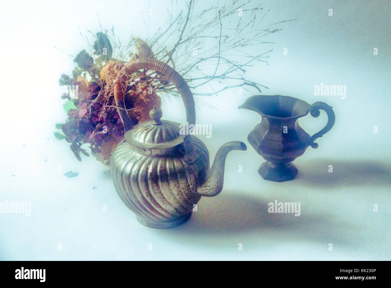 Antique pitcher metal hi-res stock photography and images - Alamy