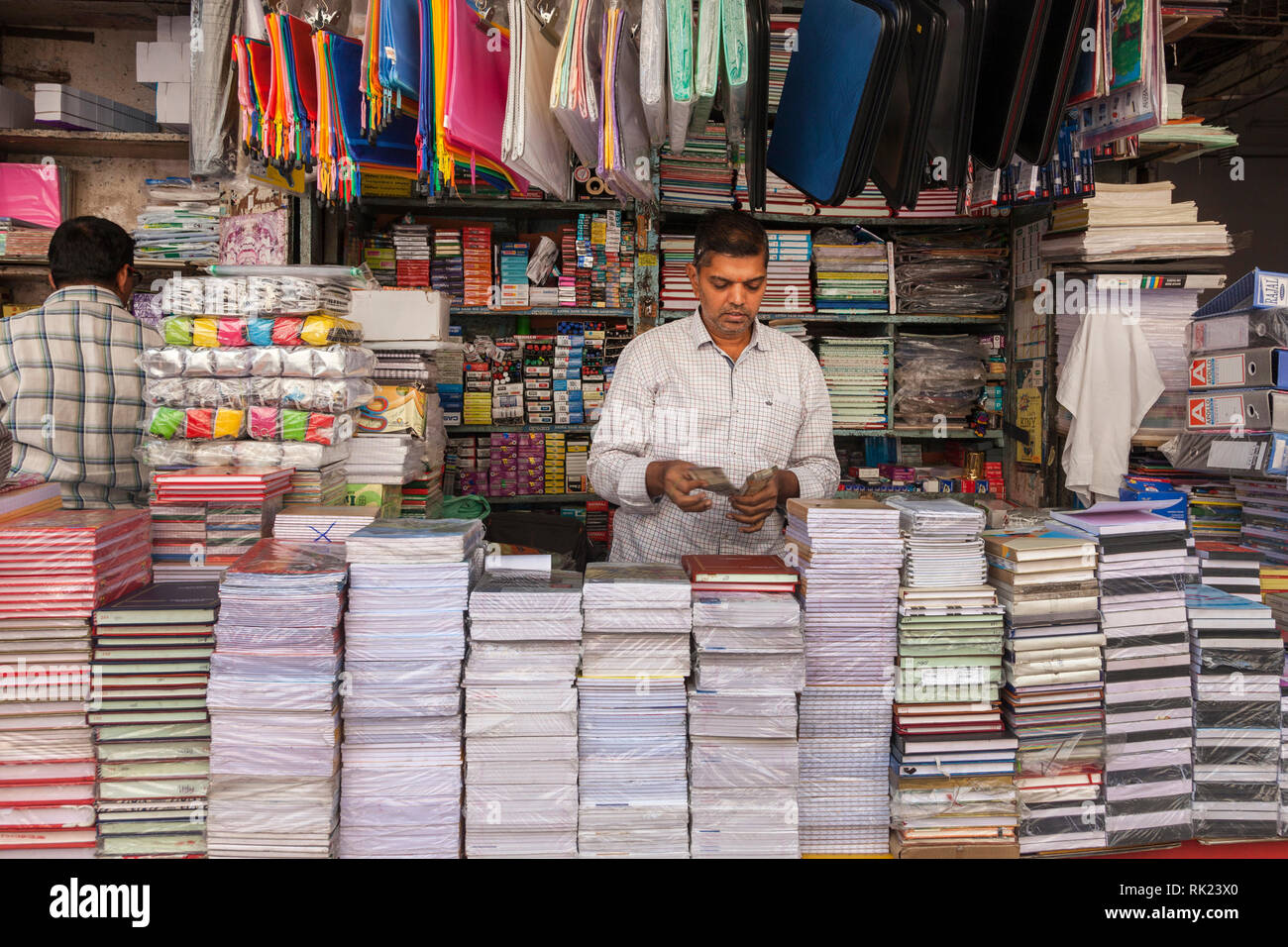 stationery shop, Mumbai, India Stock Photo