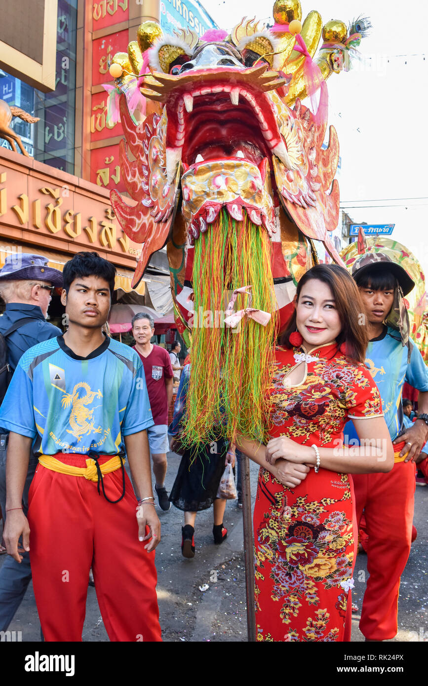 Celebration of Chinese New Year, Warorot Market, Chiang Mai, Thailand