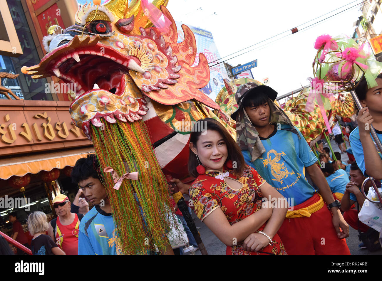 Celebration of Chinese New Year, Warorot Market, Chiang Mai, Thailand
