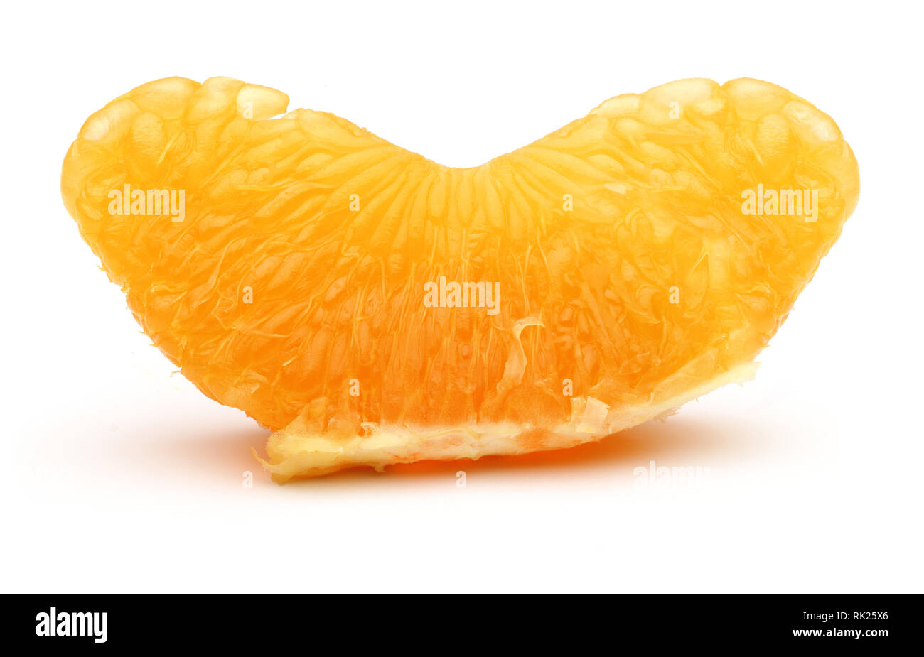Fresh orange fruit slice isolated on white background Stock Photo - Alamy