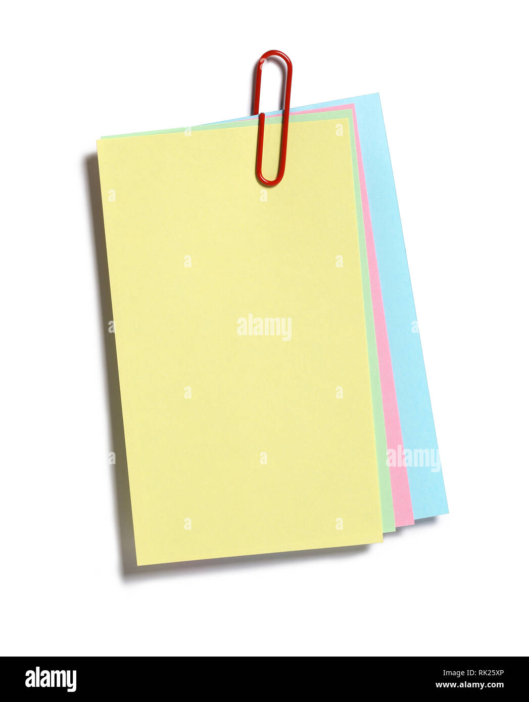 Yellow Sticky Note With Fish Hook Solated On White Background
