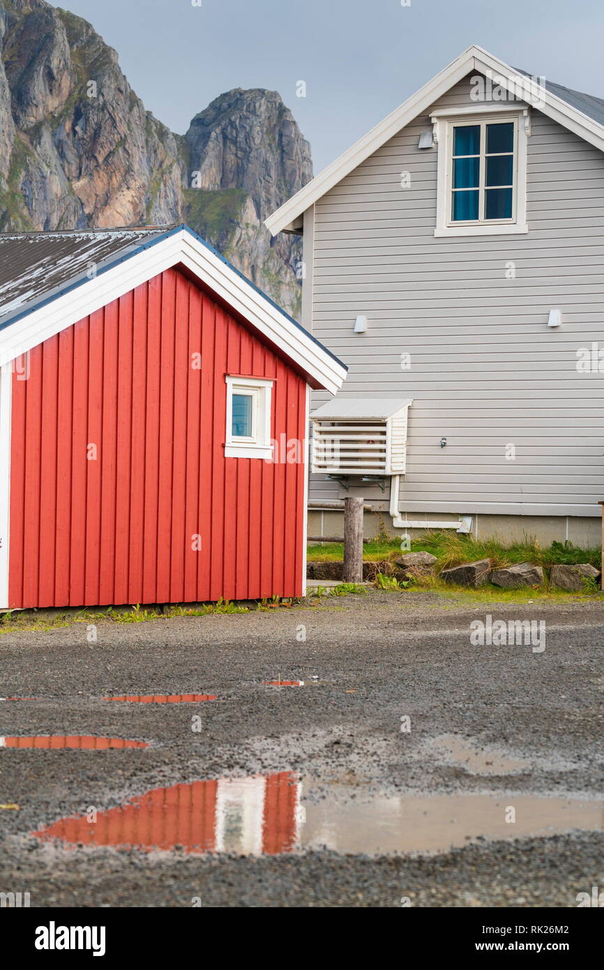 Traditional Fishermen S Wood Cabins Svolvaer Nordland County