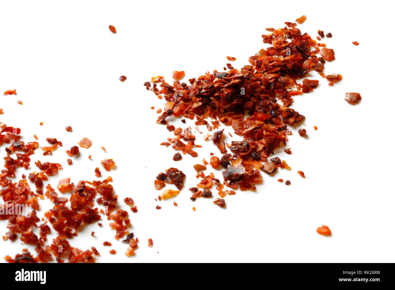 Dried ground red pepper and seeds Stock Photo Alamy