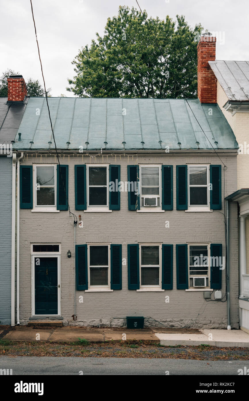 Row house in Shepherdstown, West Virginia Stock Photo Alamy