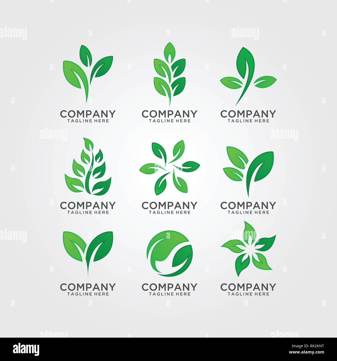 Leaf logo hi-res stock photography and images - Alamy