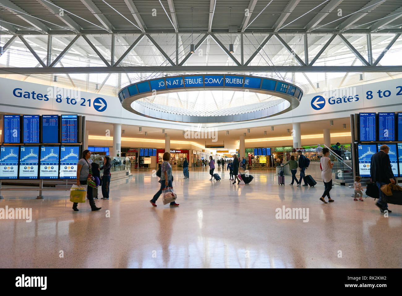 NEW YORK MARCH 22 2016 Inside Of JFK Airport John F Kennedy 