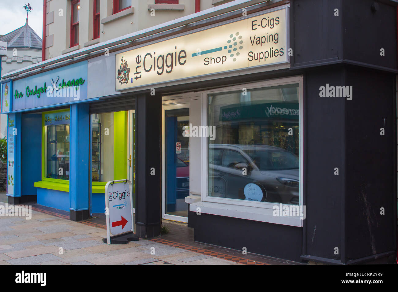 14 December 2018 A small E Ciggie Vaping Outlet in Newcastle County Down  Northern Ireland on a dull midwinter day leading up to Christmas Stock  Photo - Alamy