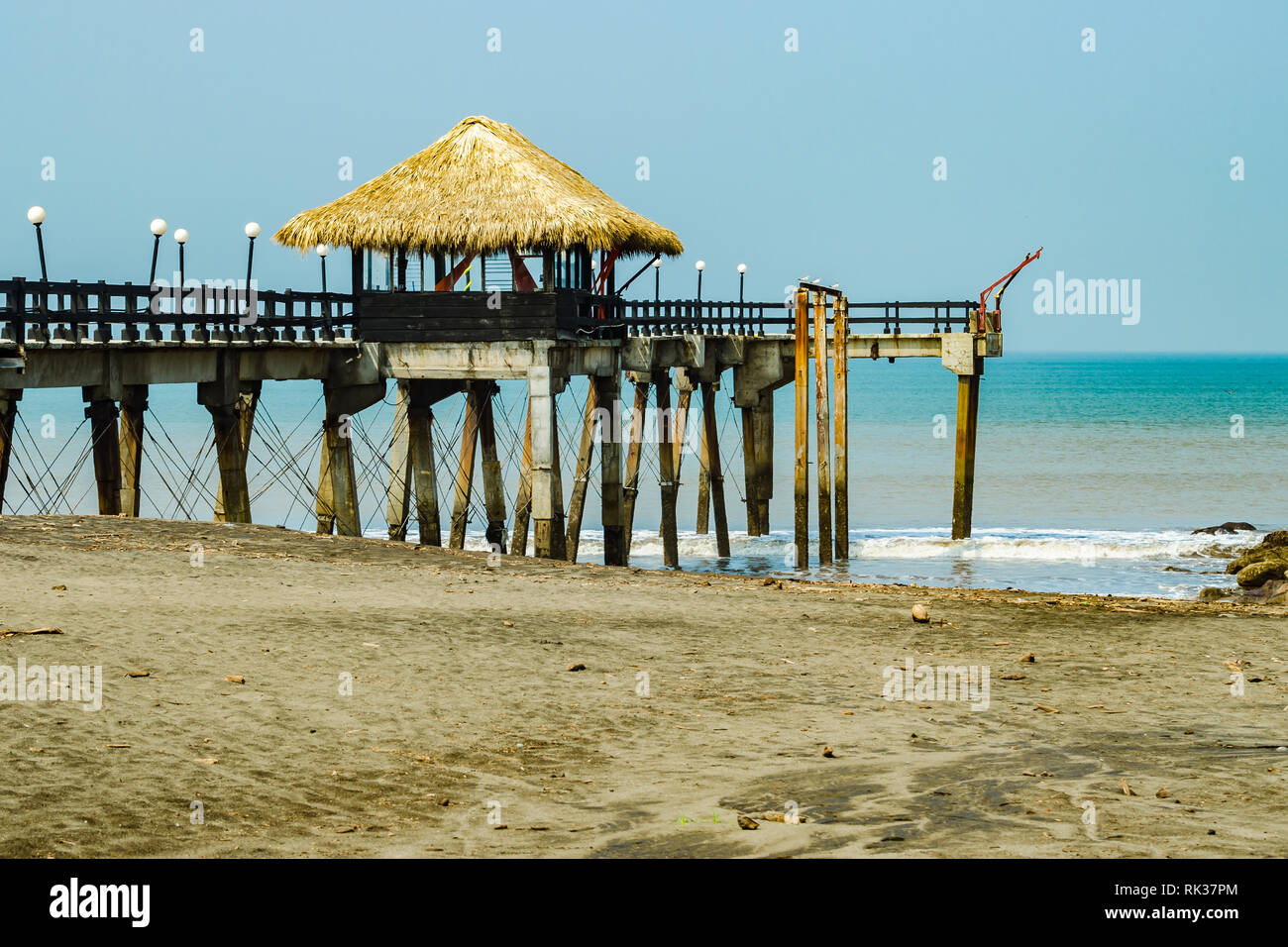 scenic-pier-in-costa-rica-stock-photo-alamy