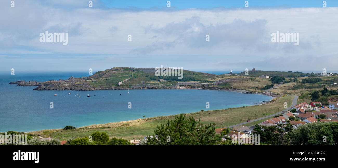 Braye Bay, Alderney Stock Photo