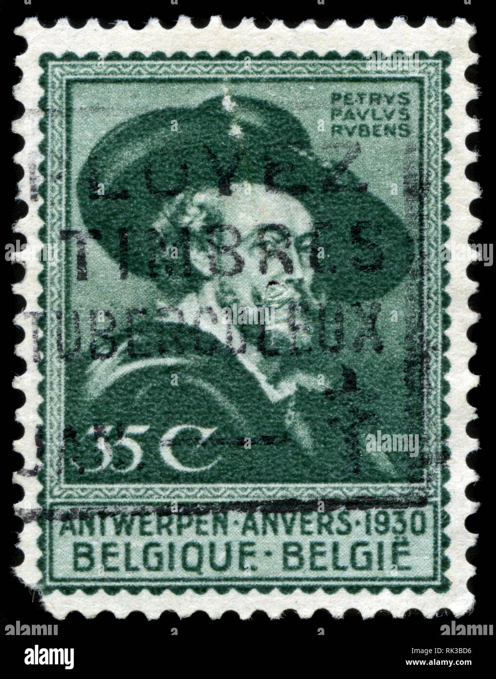 Postage stamp from Belgium issued in 1930 Stock Photo