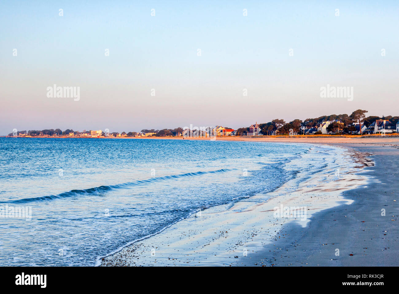 The beach at Carnac, Brittany, France. Stock Photo