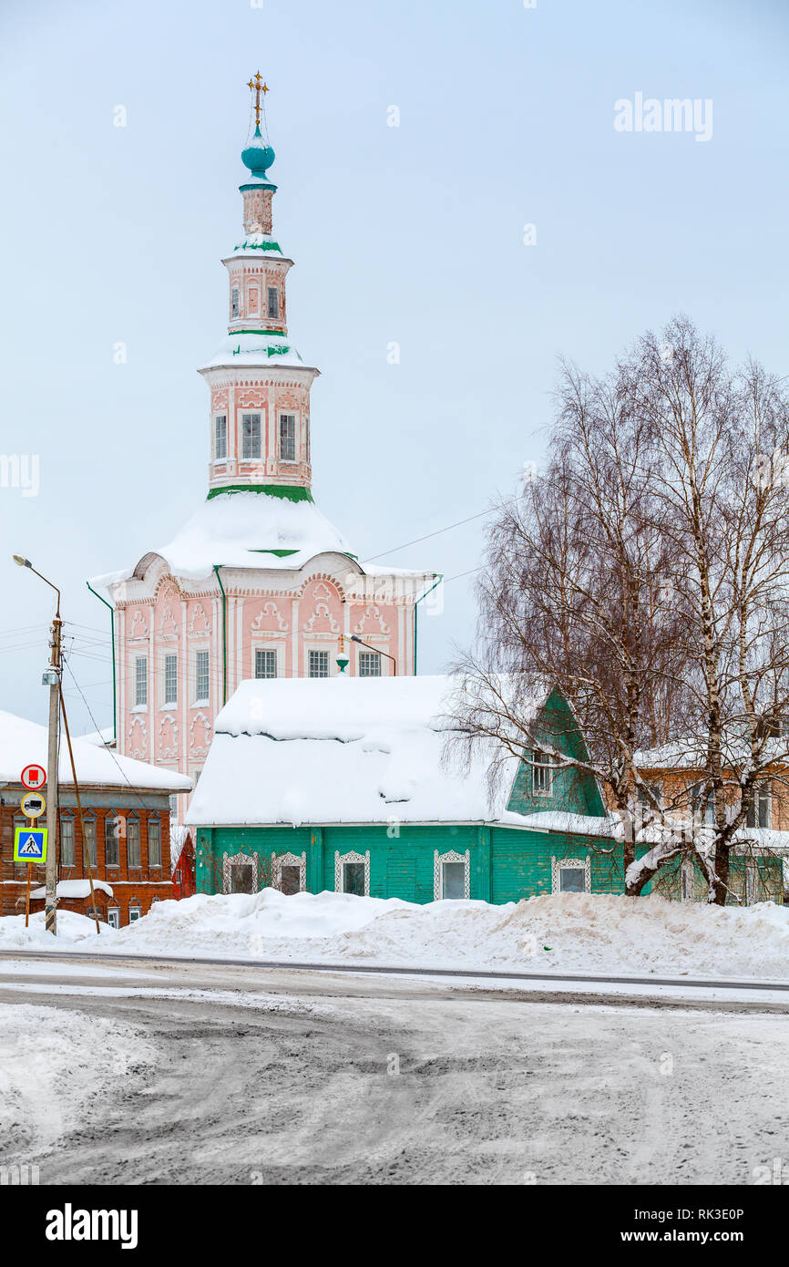Church Of The Nativity. Totma, Vologda Region, Russia Stock Photo