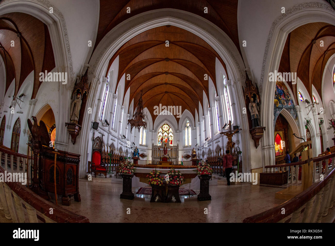 San Thome Cathedral Madras Chennai Tamil Nadu India Stock Photo