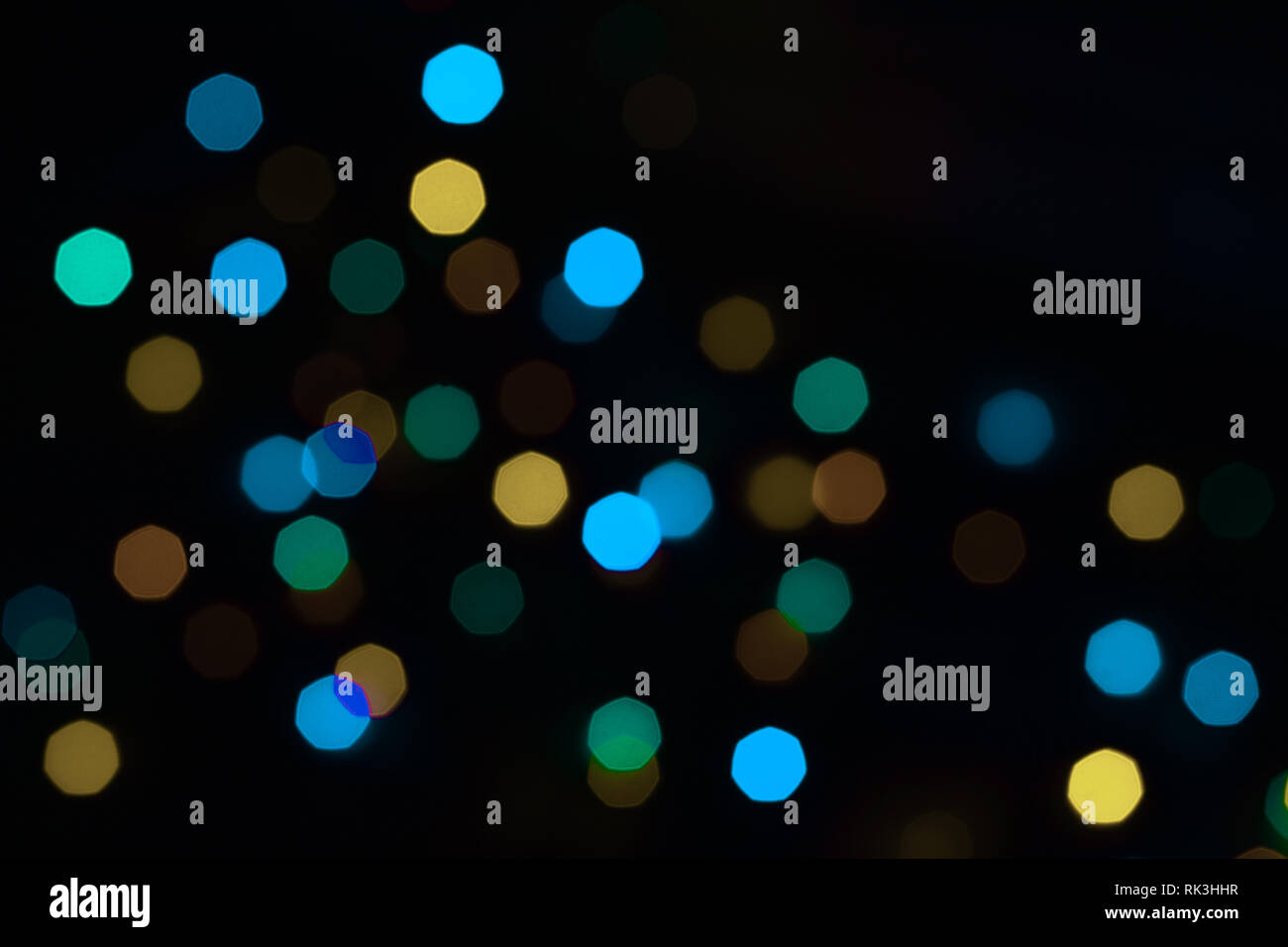 Colourful Image of Bokeh with Christmas Lights Stock Photo - Alamy
