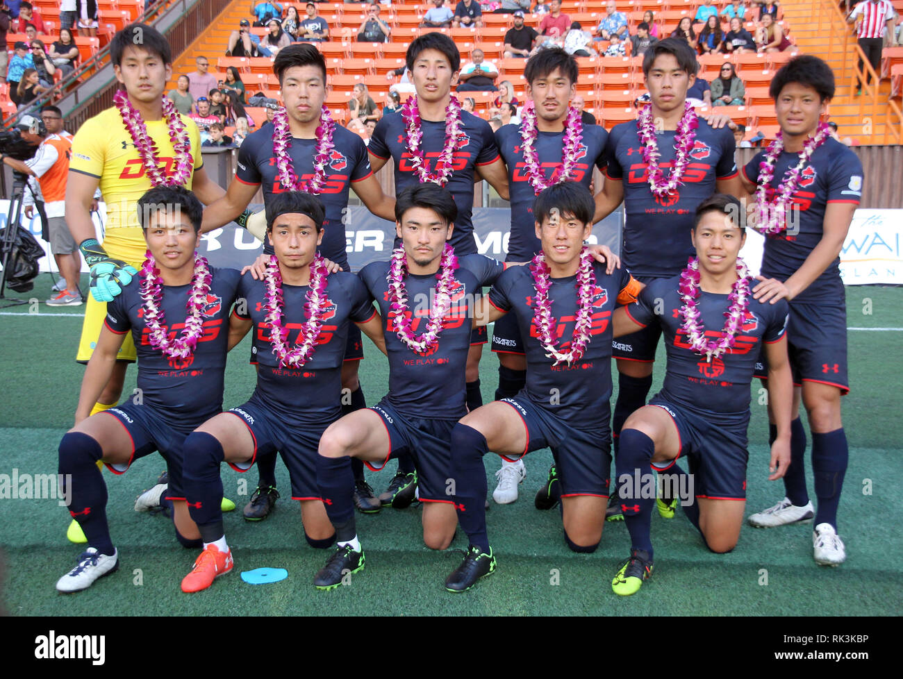 February 8, 2019 - Iwaki FC starting XI during the Pacific Rim Cup 
