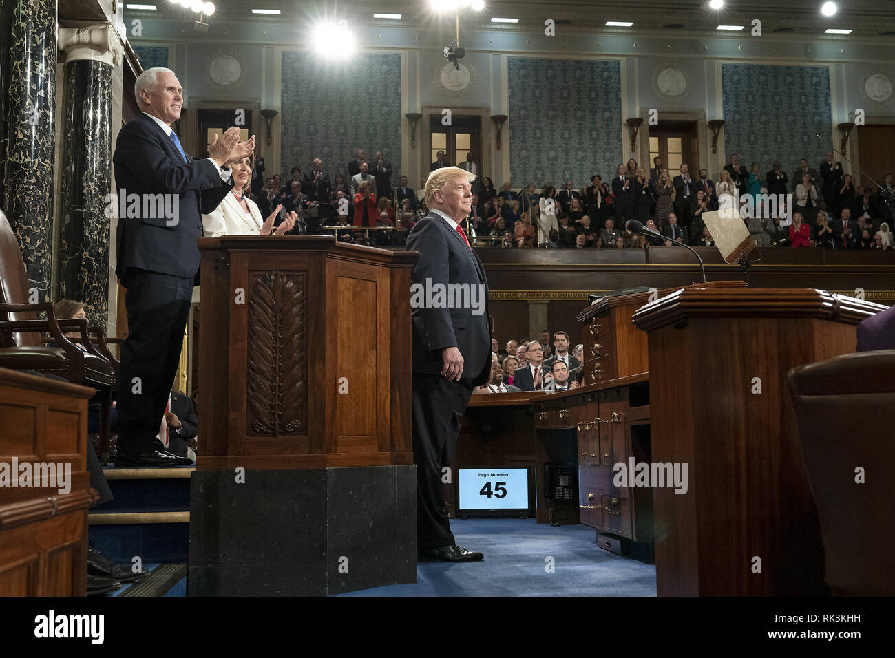 President Donald J. Trump delivers his State of the Union address at ...