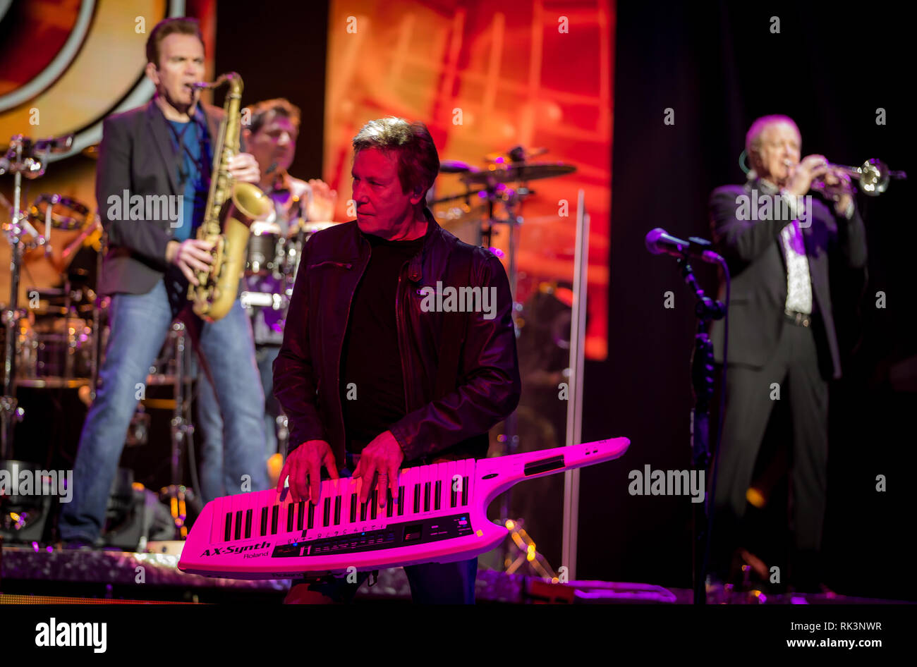 Las Vegas, NV, USA. 8th Feb, 2019. ***HOUSE COVERAGE*** Robert Lamm. pictured as CHICAGO performs at The Venetian Theater at Venetian Las Vegas in Las vegas, NV on February 8, 2019. Credit: Erik Kabik Photography/Media Punch/Alamy Live News Stock Photo