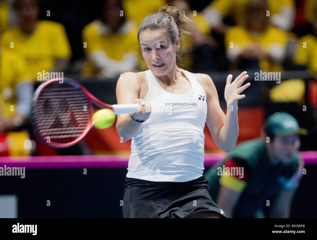 Braunschweig, Germany. 09th Feb, 2019. Tennis, ladies: Federation Cup -  World Group, 1st round, Germany - Belarus: Germany's