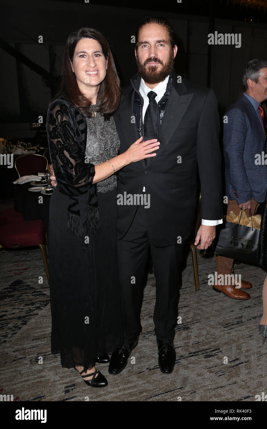 Los Angeles, Ca, USA. 8th Feb, 2019. Kerri Browitt Caviezel and Jim Caviezel at the 27th Annual Movieguide Awards Gala at the Universal Hilton Hotel in Los Angeles, California on February 8, 2019. Credit: Faye Sadou/Media Punch/Alamy Live News Stock Photo